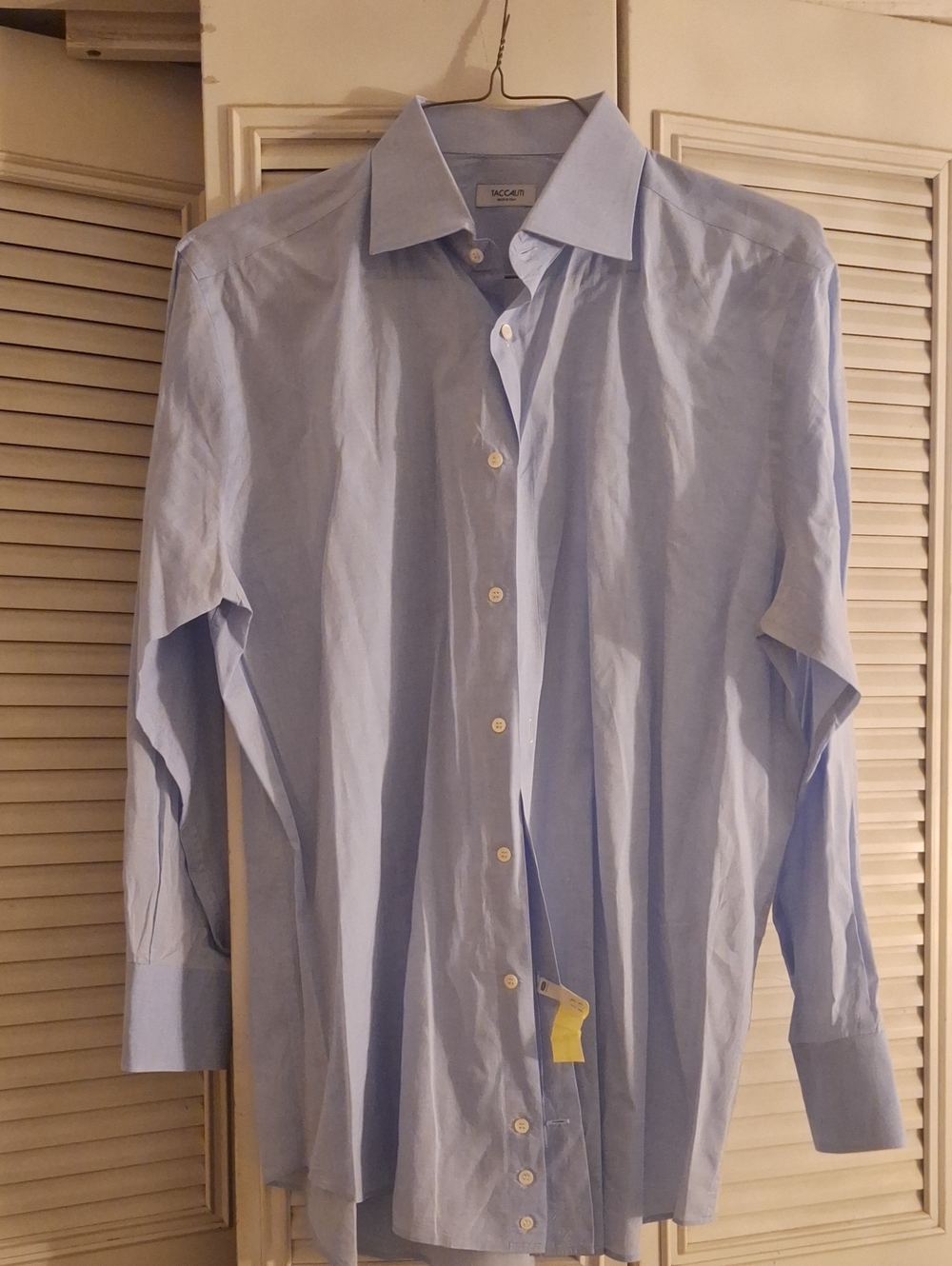 Scarpa Light Blue Men's Dress Shirt - Classic Spread Collar